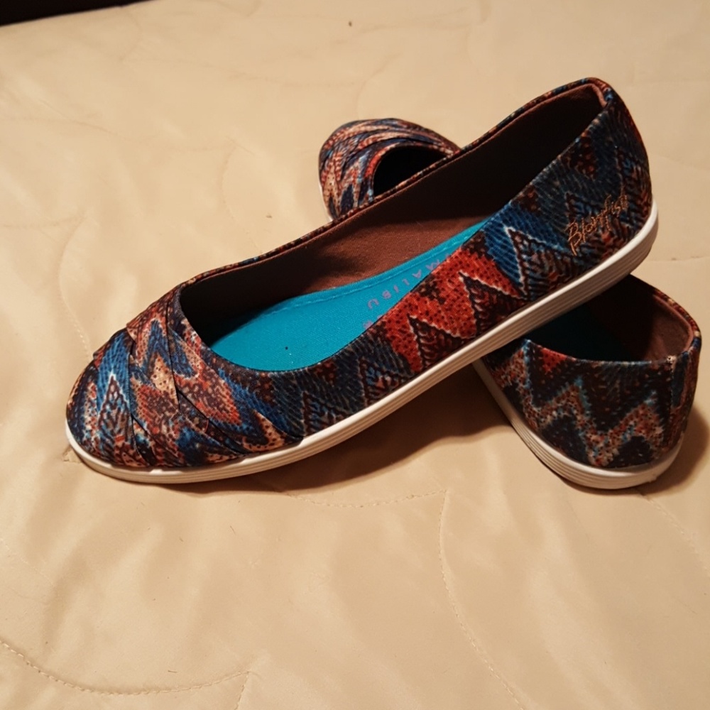 Blowfish Woven Fabric Flats Size 8 - Picture 2 of 2